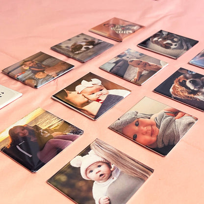 Square Photo Magnet Tiles (Set of 9)