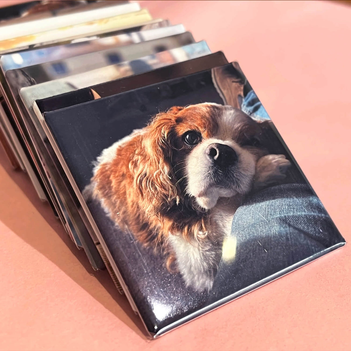 Square Photo Magnet Tiles (Set of 9)